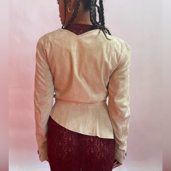 Vivienne Westwood RED LABEL BEIGE SUEDE LEATHER JKT NET SS16 - Picture 9 of 15